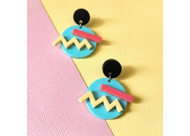 Pendientes Pop Turquesa