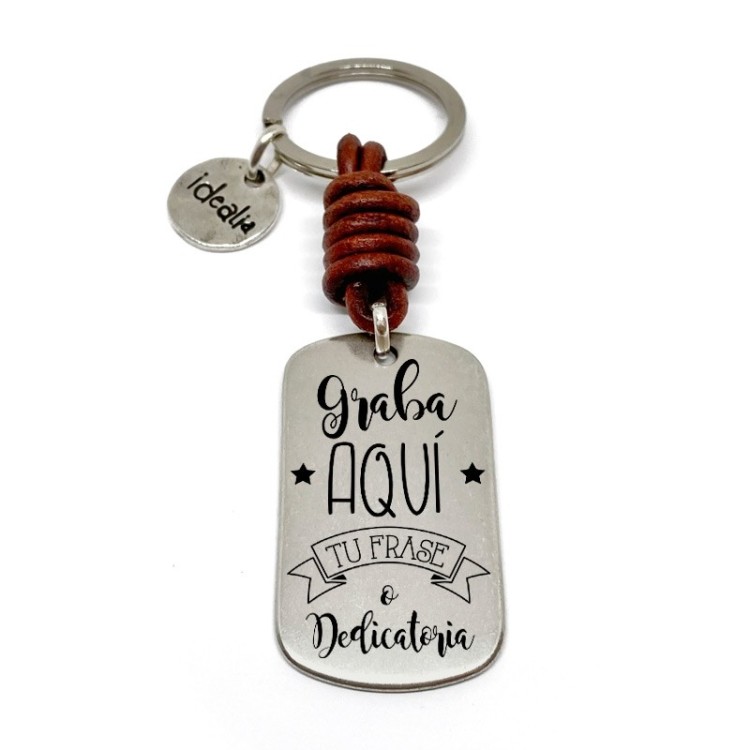 Llavero Cuero Grueso - Idealia® Regalos Personalizados