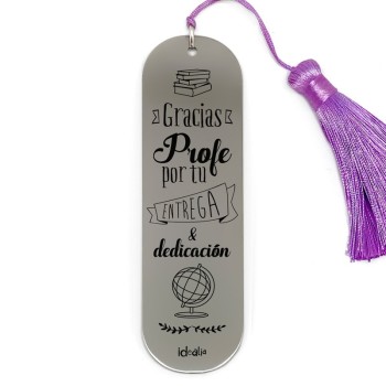 Marca Páginas Entrega y dedicación Pompón - Idealia® Regalos Personalizados