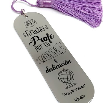 Marca Páginas Entrega y dedicación Pompón - Idealia® Regalos Personalizados