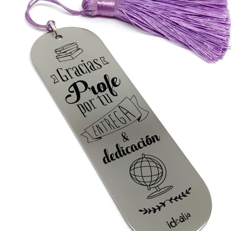 Marca Páginas Entrega y dedicación Pompón - Idealia® Regalos Personalizados