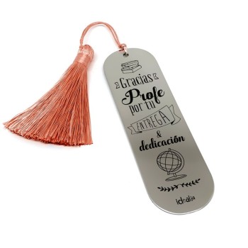 Marca Páginas Entrega y dedicación Pompón - Idealia® Regalos Personalizados