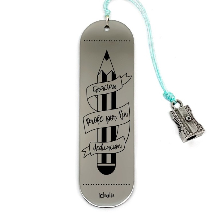 Marca Páginas Gracias Profe Sacapuntas - Idealia® Regalos Personalizados