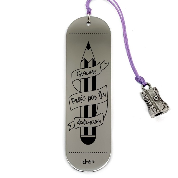 Marca Páginas Gracias Profe Sacapuntas - Idealia® Regalos Personalizados