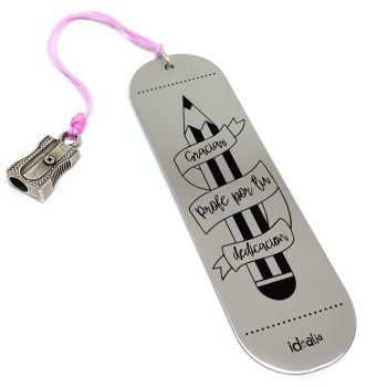 Marca Páginas Gracias Profe Sacapuntas - Idealia® Regalos Personalizados