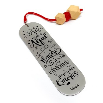 Marca Páginas Madera personalizado - Idealia® Regalos Personalizados