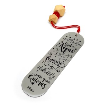 Marca Páginas Madera personalizado - Idealia® Regalos Personalizados