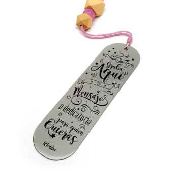 Marca Páginas Madera personalizado - Idealia® Regalos Personalizados