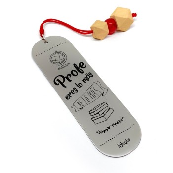 Marca Páginas Profe Eres lo Más Madera - Idealia® Regalos Personalizados
