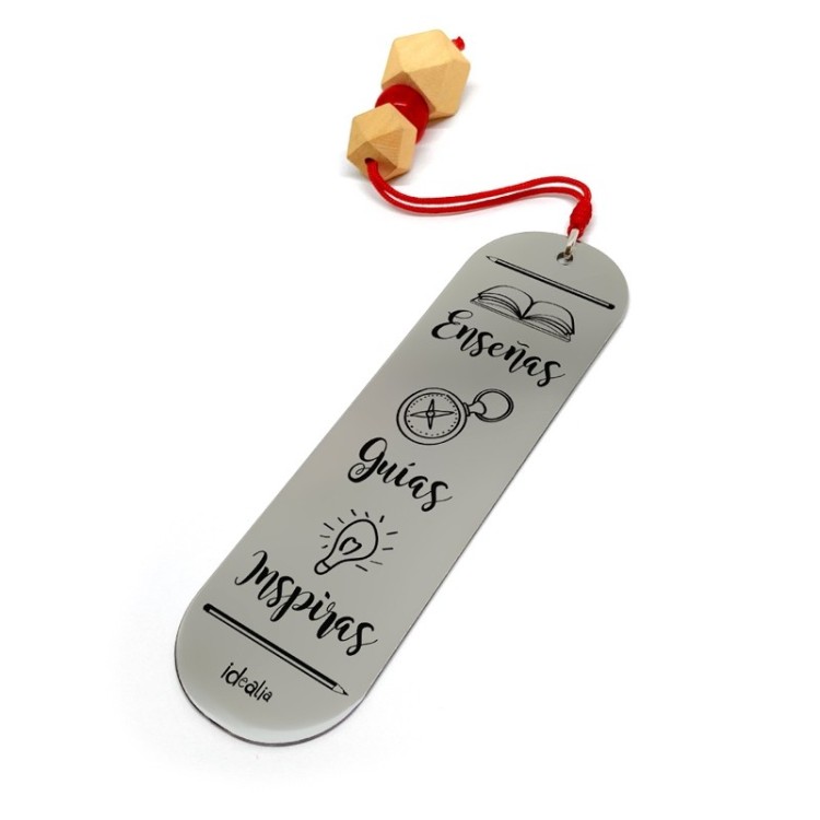 Marca Páginas Enseñas Guías Inspiras Madera - Idealia® Regalos Personalizados