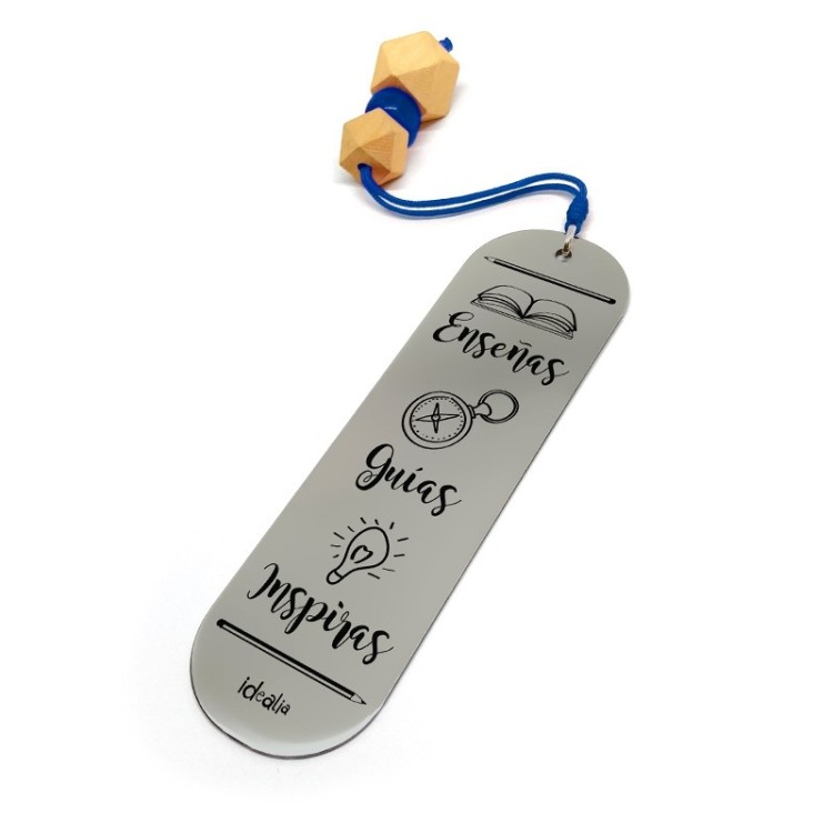 Marca Páginas Enseñas Guías Inspiras Madera - Idealia® Regalos Personalizados