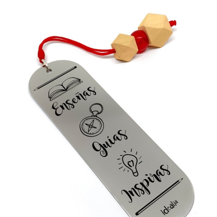 Marca Páginas Enseñas Guías Inspiras Madera - Idealia® Regalos Personalizados