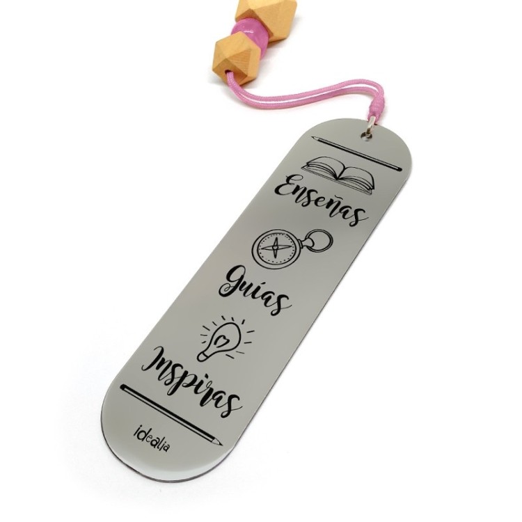 Marca Páginas Enseñas Guías Inspiras Madera - Idealia® Regalos Personalizados