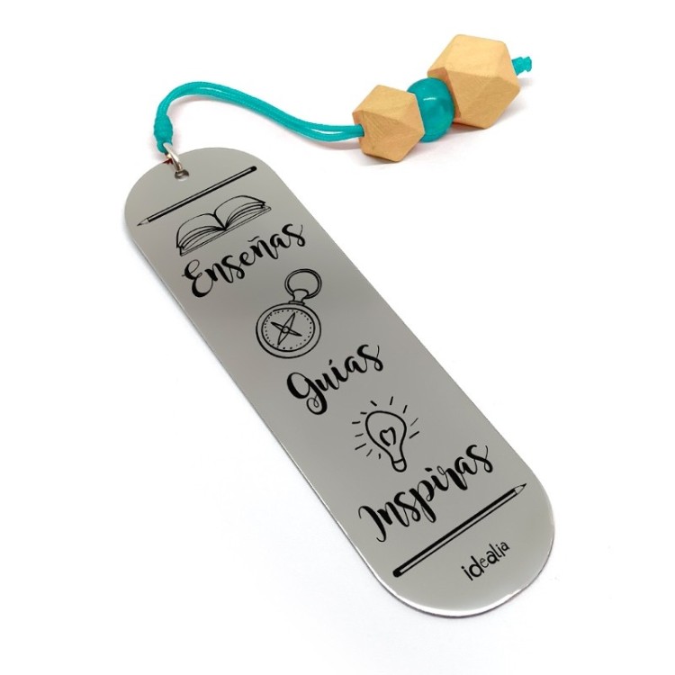 Marca Páginas Enseñas Guías Inspiras Madera - Idealia® Regalos Personalizados