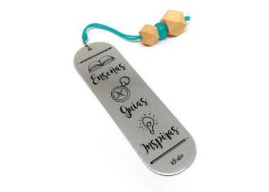 Marca Páginas Enseñas Guías Inspiras Madera - Idealia® Regalos Personalizados