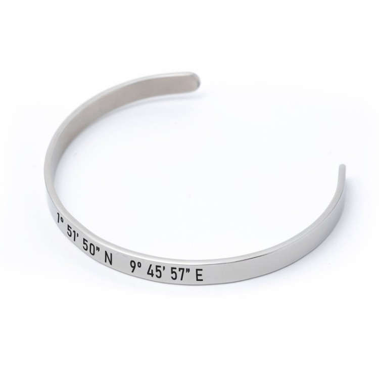 Brazalete Fino Coordenadas - Idealia® Regalos Personalizados