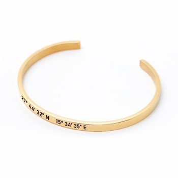 Brazalete Fino Coordenadas - Idealia® Regalos Personalizados