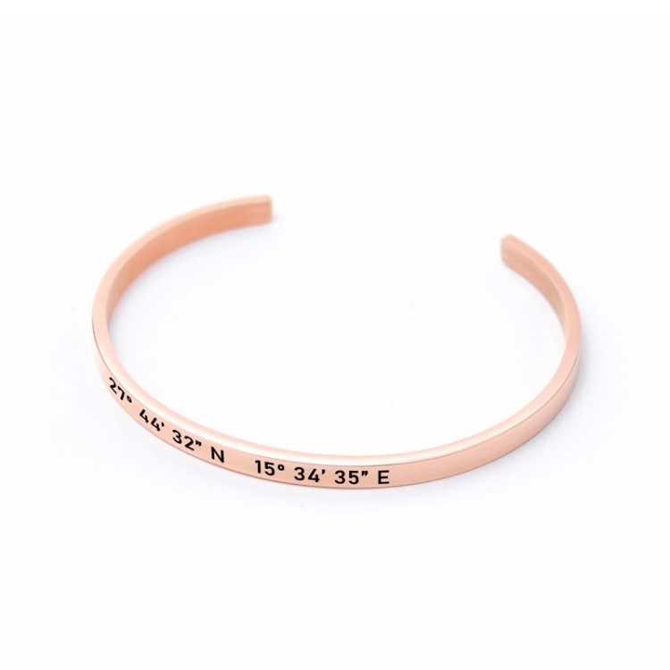 Brazalete Fino Coordenadas - Idealia® Regalos Personalizados