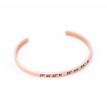 Brazalete Fino Coordenadas - Idealia® Regalos Personalizados
