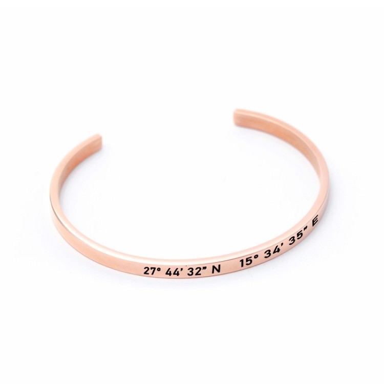 Brazalete Fino Coordenadas - Idealia® Regalos Personalizados