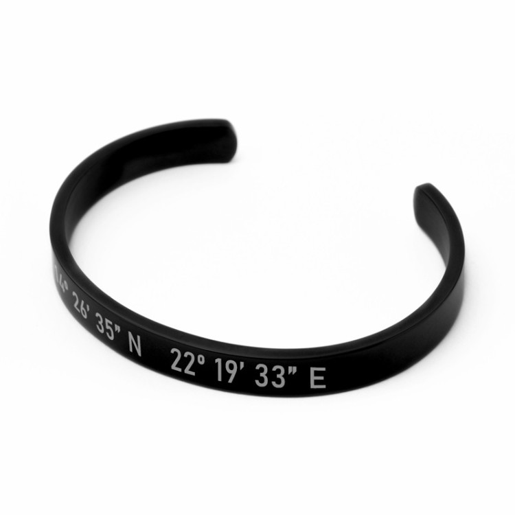 Brazalete Ancho Coordenadas - Idealia® Regalos Personalizados