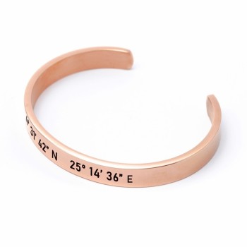 Brazalete Ancho Coordenadas - Idealia® Regalos Personalizados