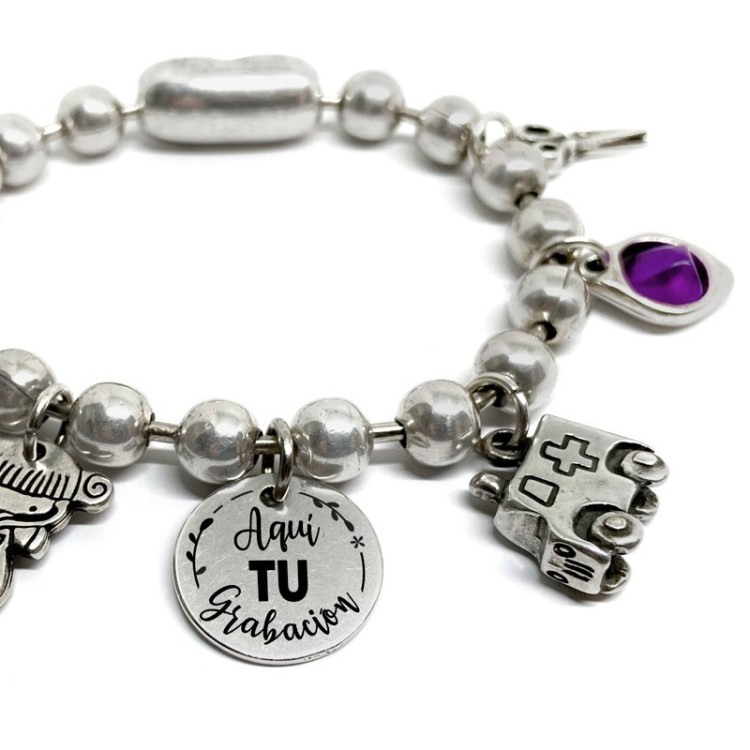 Pulsera Bolas Sanitarios - Idealia® Regalos Personalizados