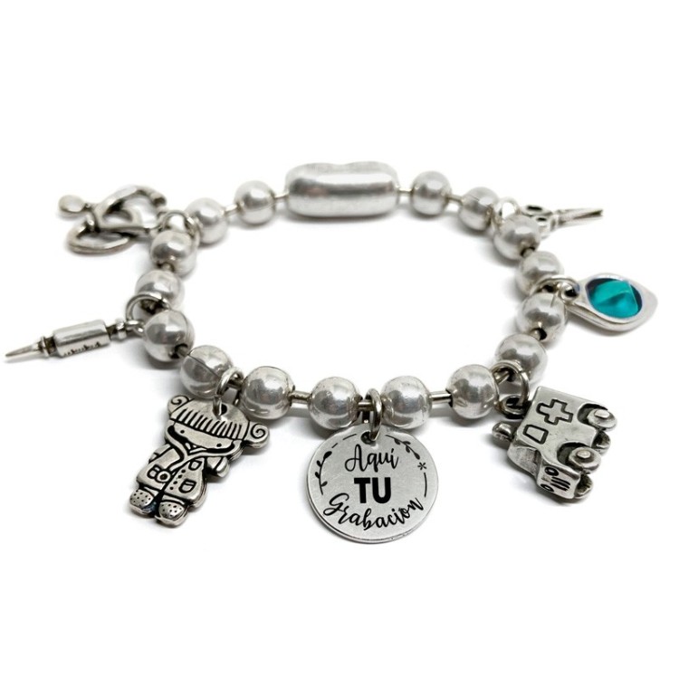 Pulsera Bolas Sanitarios - Idealia® Regalos Personalizados