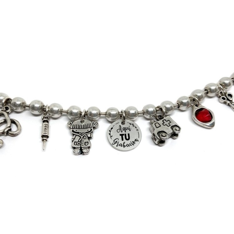 Pulsera Bolas Sanitarios - Idealia® Regalos Personalizados