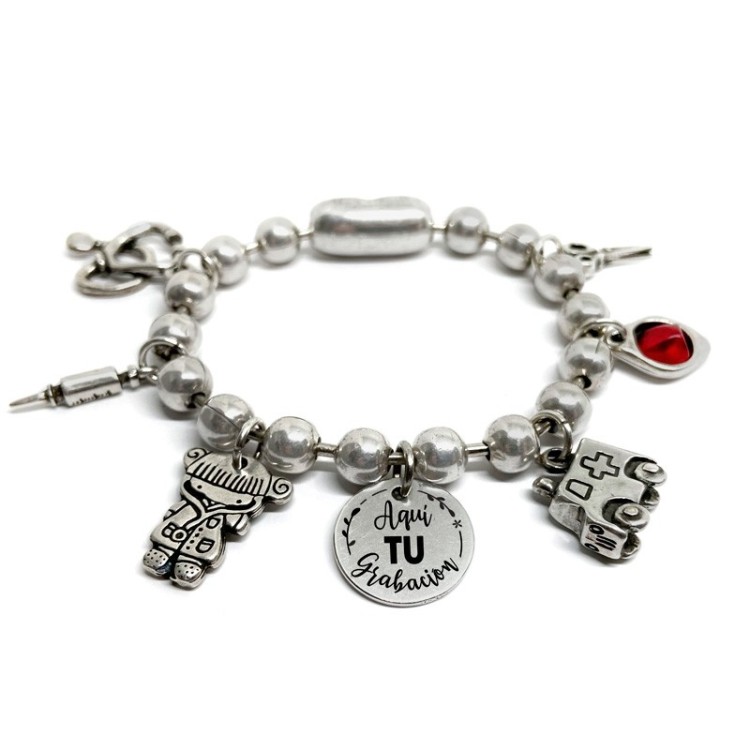 Pulsera Bolas Sanitarios - Idealia® Regalos Personalizados