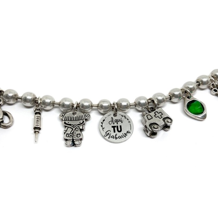 Pulsera Bolas Sanitarios - Idealia® Regalos Personalizados