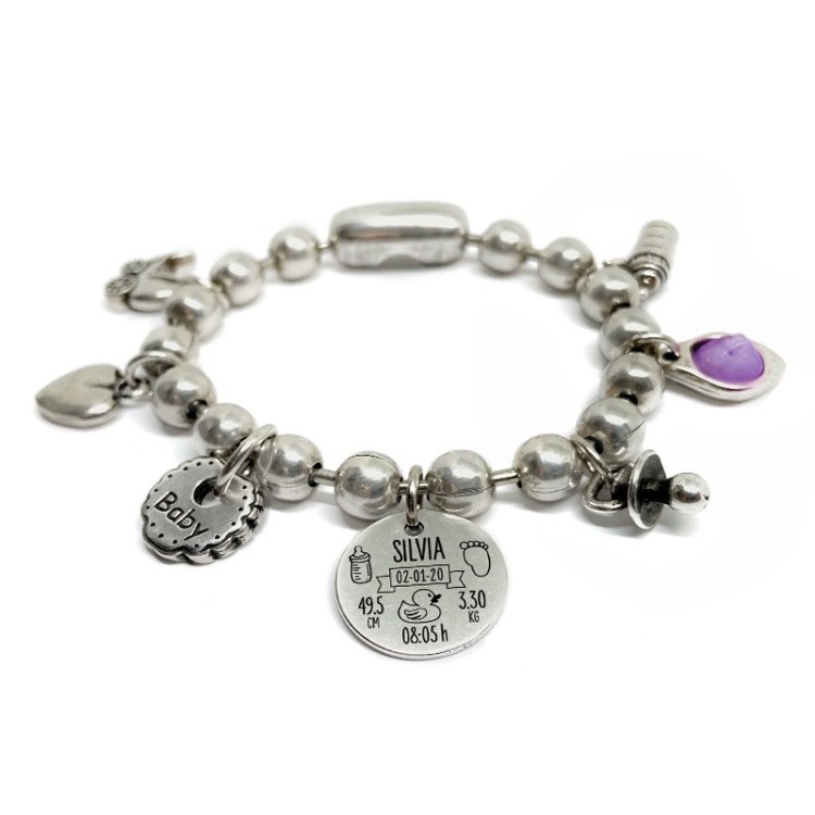 Pulsera Bolas Bebés - Idealia® Regalos Personalizados