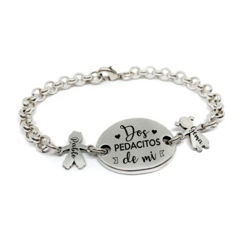 Pulsera Cadena Pedacitos - Idealia® Regalos Personalizados