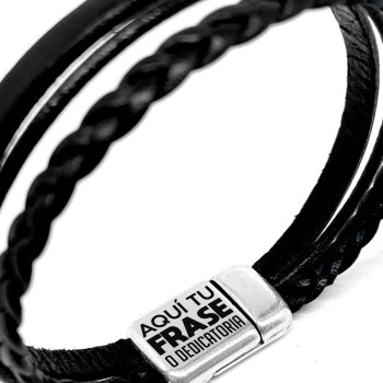 Pulsera Cueros Nombre - Idealia® Regalos Personalizados