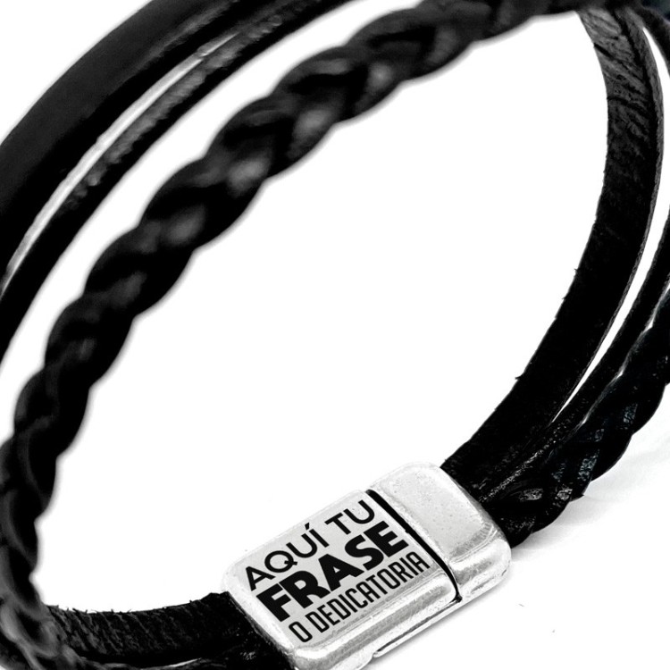 Pulsera Cueros Nombre - Idealia® Regalos Personalizados