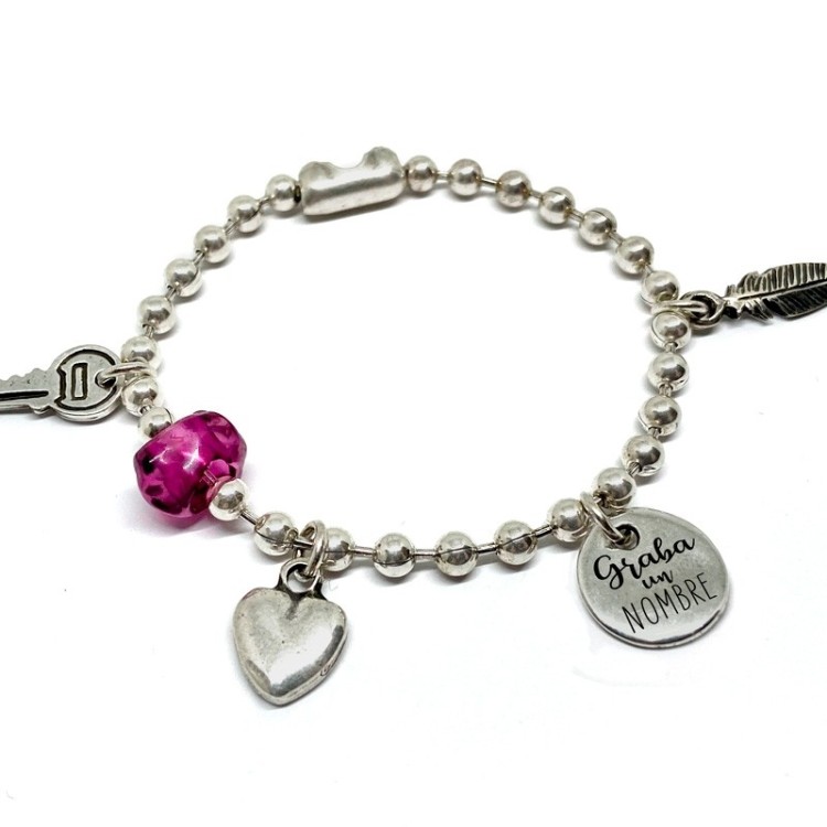 Pulsera Cadena Resina - Idealia® Regalos Personalizados