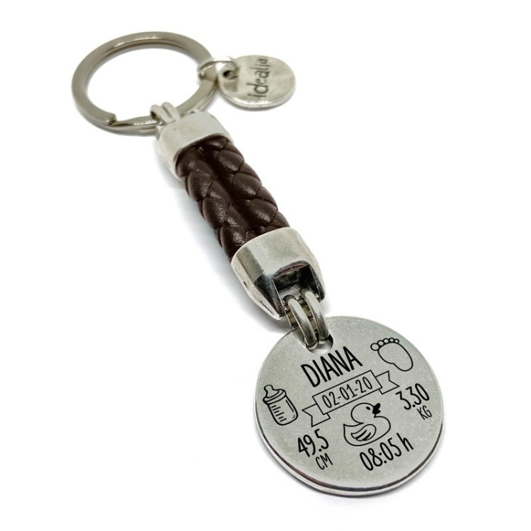 Llavero Trenzado Bebés - Idealia® Regalos Personalizados