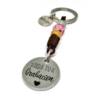 Llavero Tres Resinas - Idealia® Regalos Personalizados